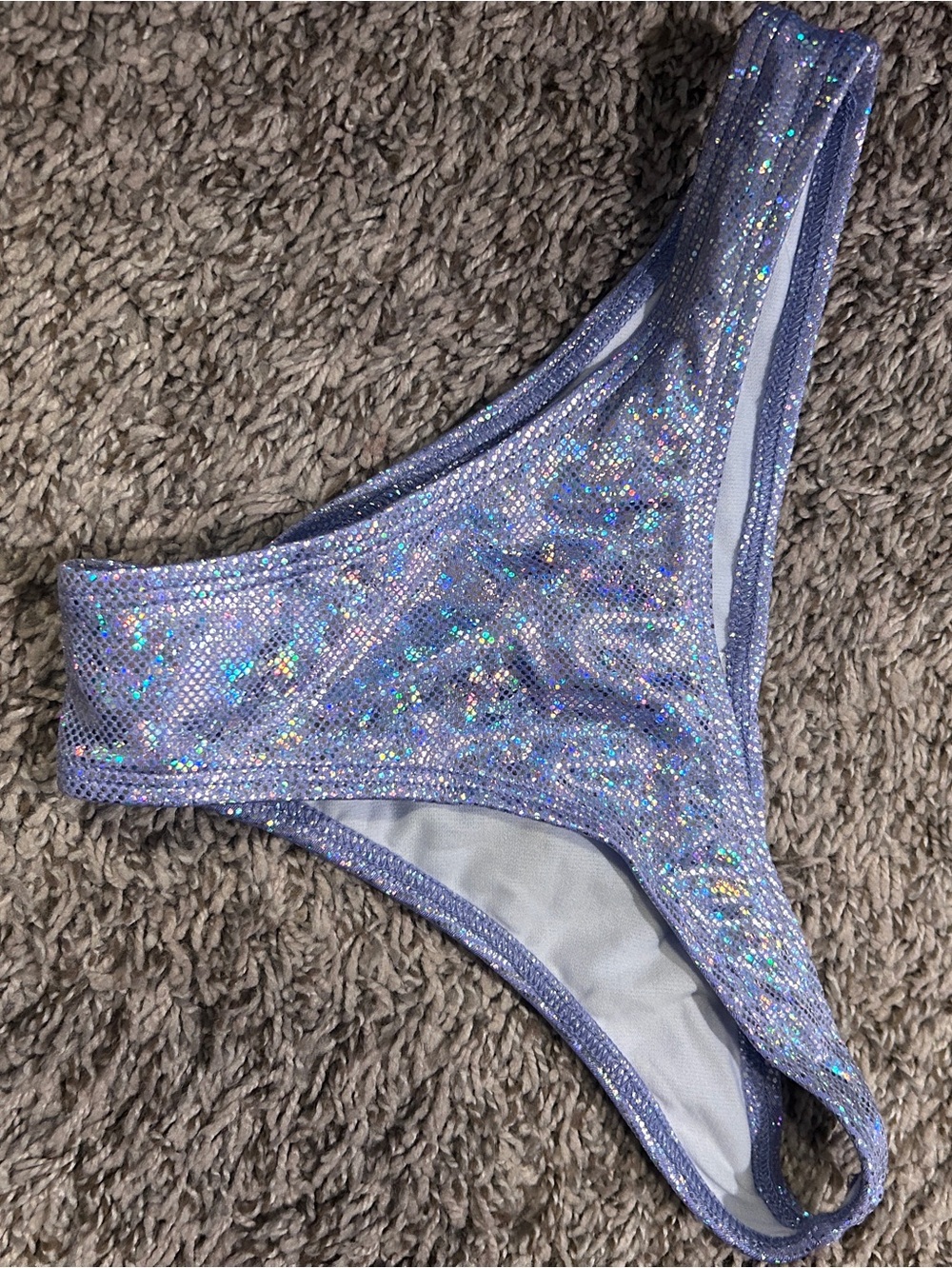 Miss Lola Iridescent Lavender Holographic Bikini